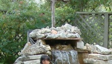 cross, waterfall, girl praying, orphan, adoption