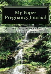 adoption journal, paper pregnancy journal, waterfall, lush waterfall, Virginia waterfall, serene waterfall, serene place